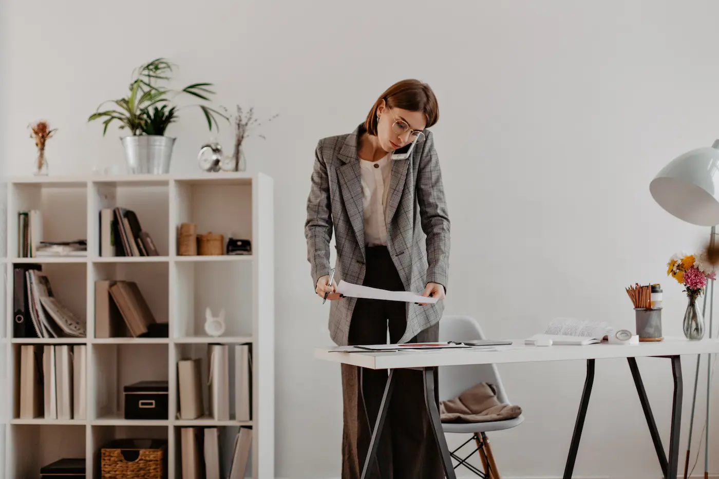 Escritório estilo escandinavo