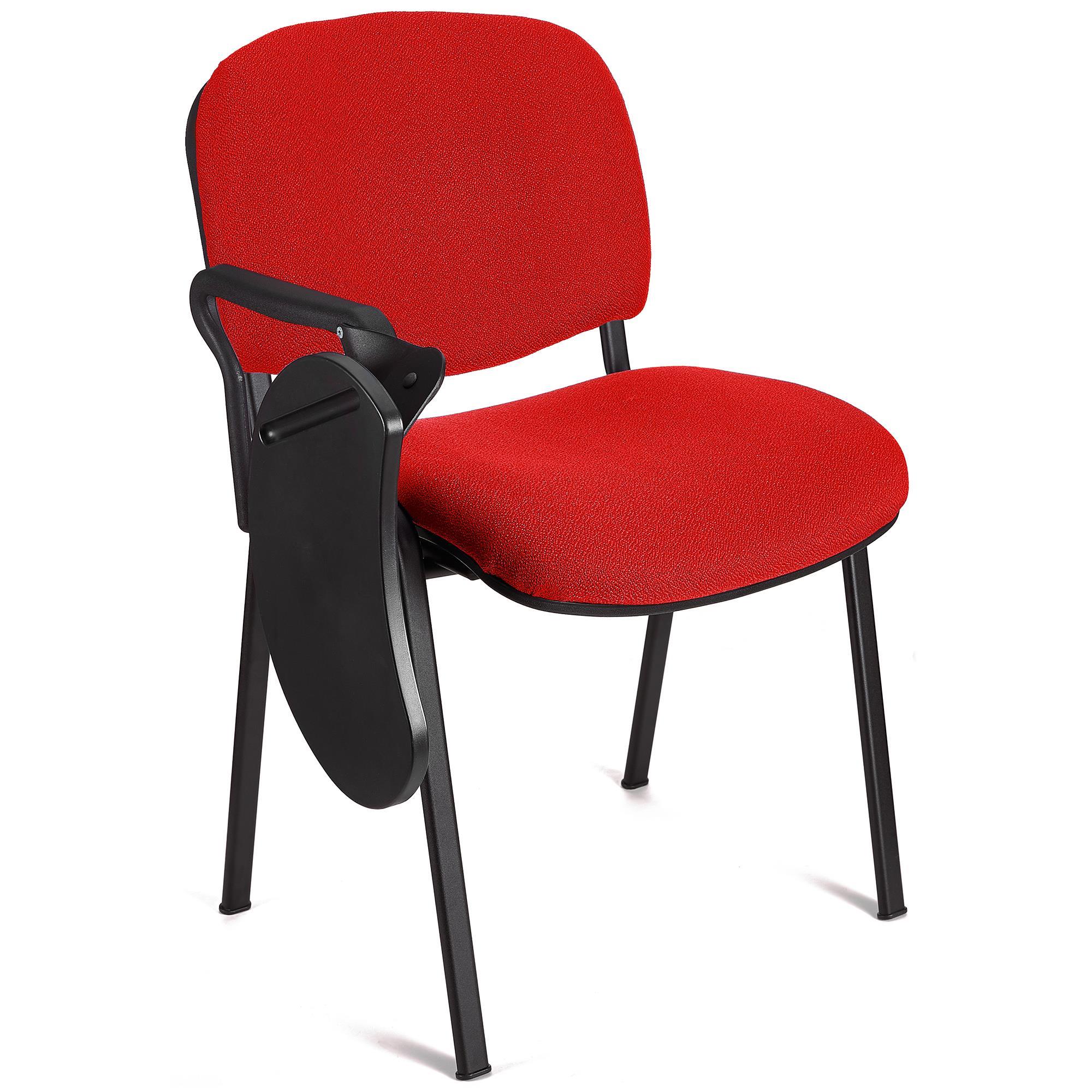 Cadeira de Visita MOBY COM PALMATÓRIA, Confortável, Pernas Pretas, Cor Vermelho