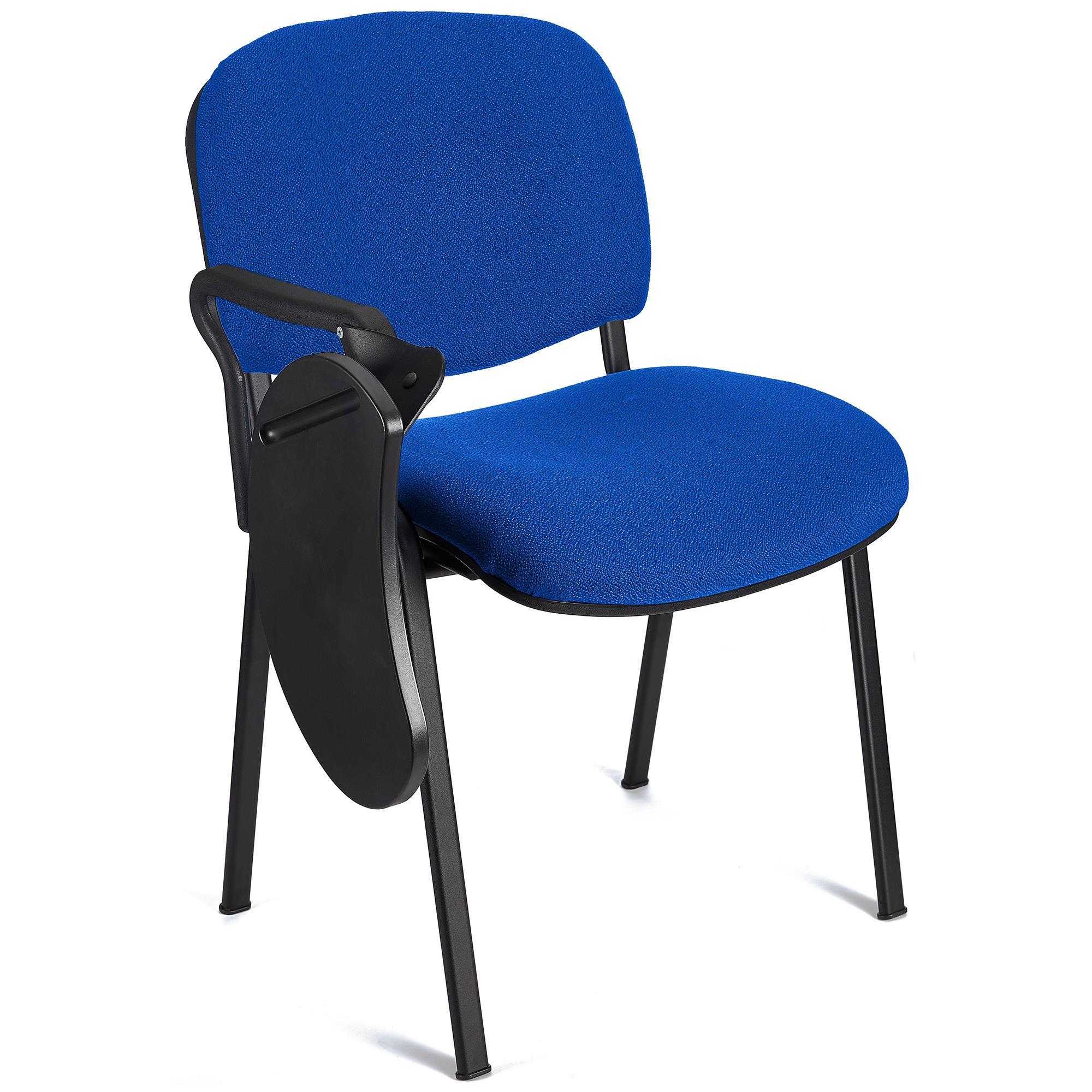 Cadeira de Visita MOBY COM PALMATÓRIA, Confortável, Pernas Pretas, Cor Azul