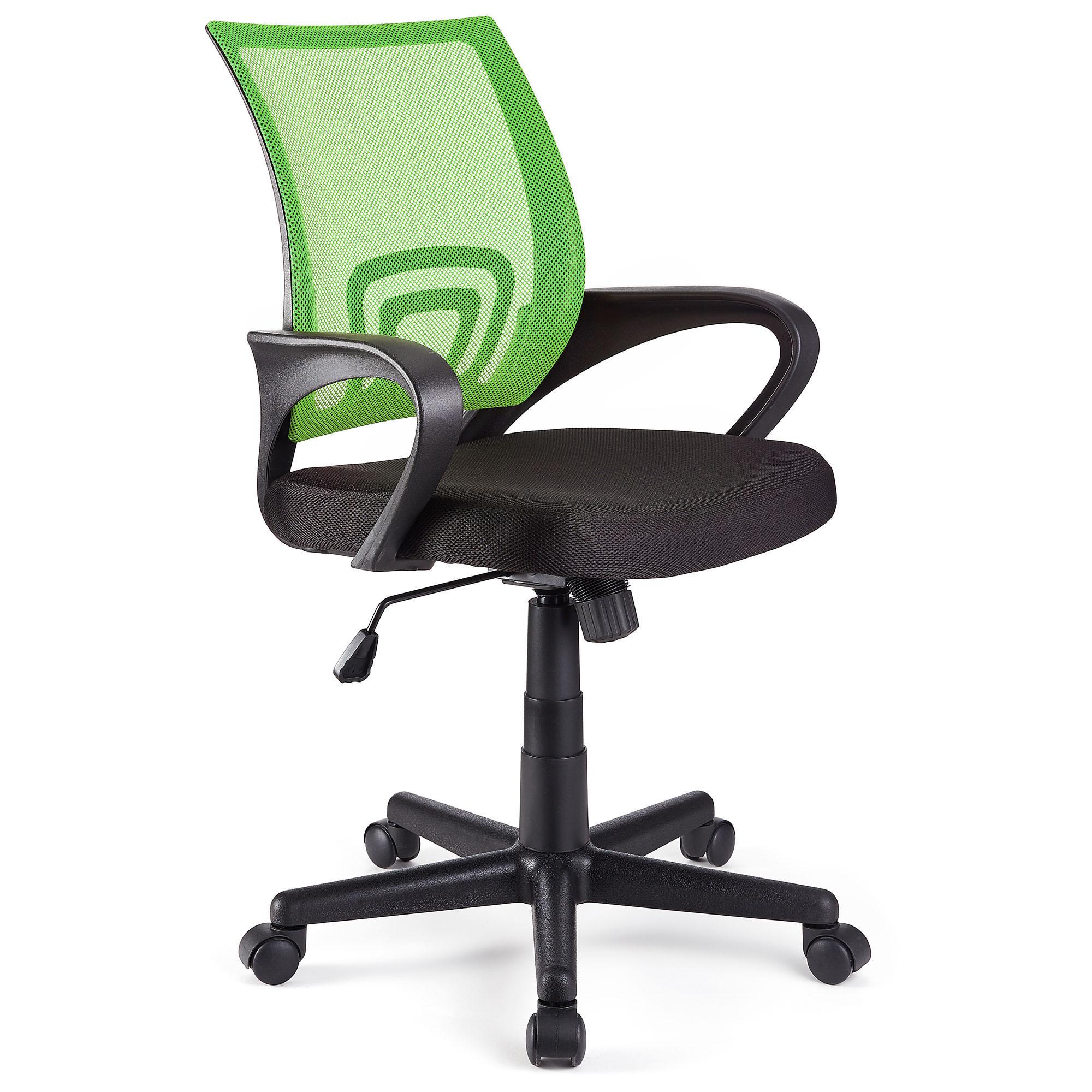 Cadeira de Escritório SEUL, Design Atractivo, Assento Acolchoado, Cor Verde