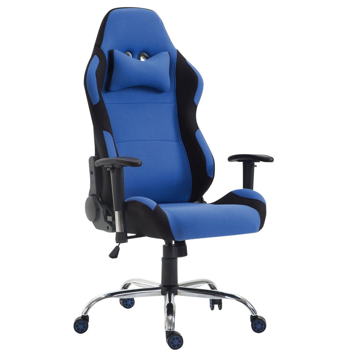 Cadeira Gaming ROSBY PANO, Design Desportivo e Muito Confortável, Cor Azul