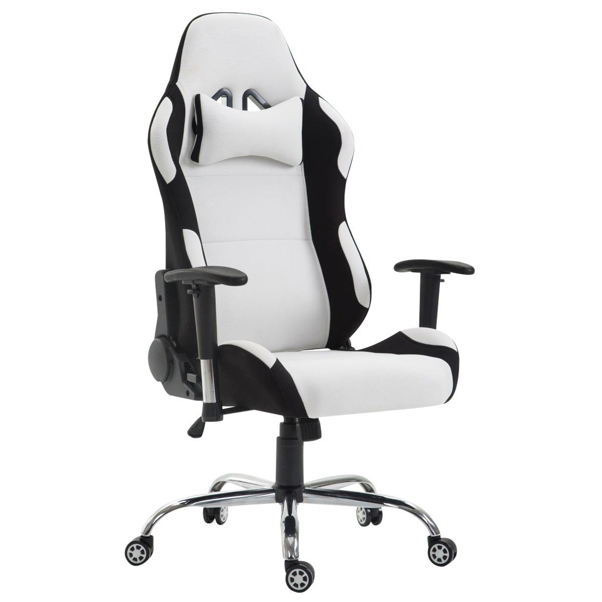 Cadeira Gaming ROSBY PANO, Design Desportivo e Muito Confortável, Cor Branco