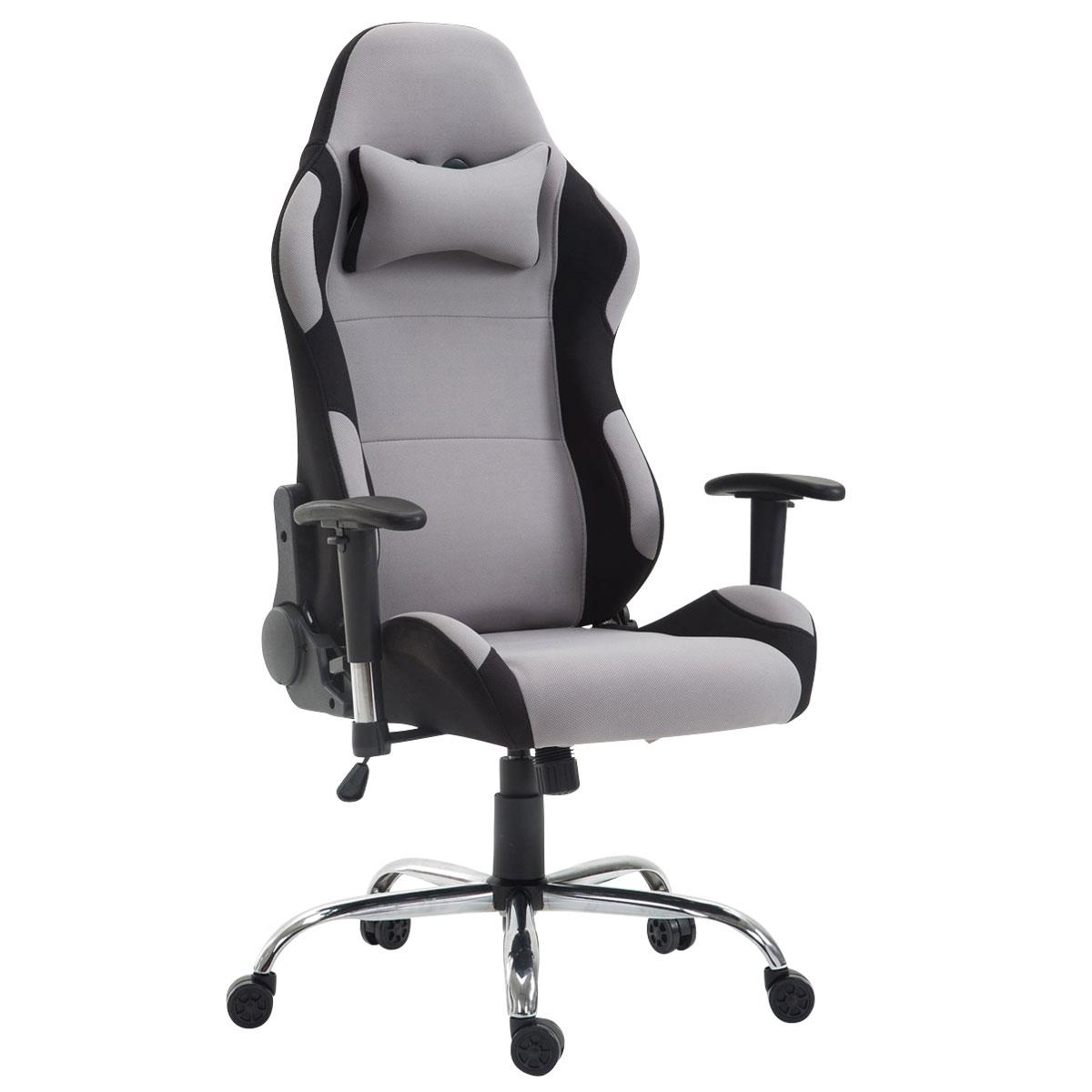 Cadeira Gaming ROSBY PANO, Design Desportivo e Muito Confortável, Cor Cinza