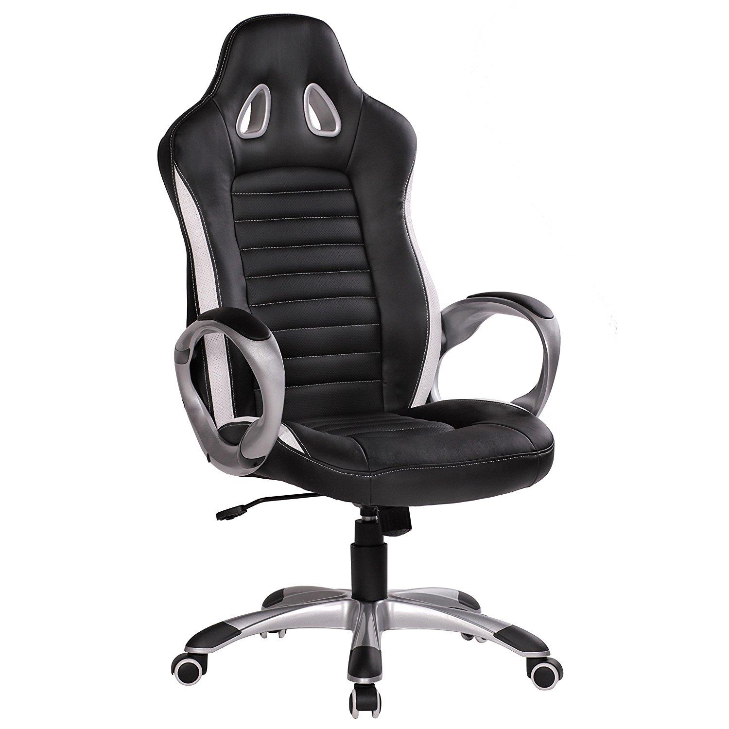 Cadeira gaming MUSAKU, design moderno e conforto cor preto