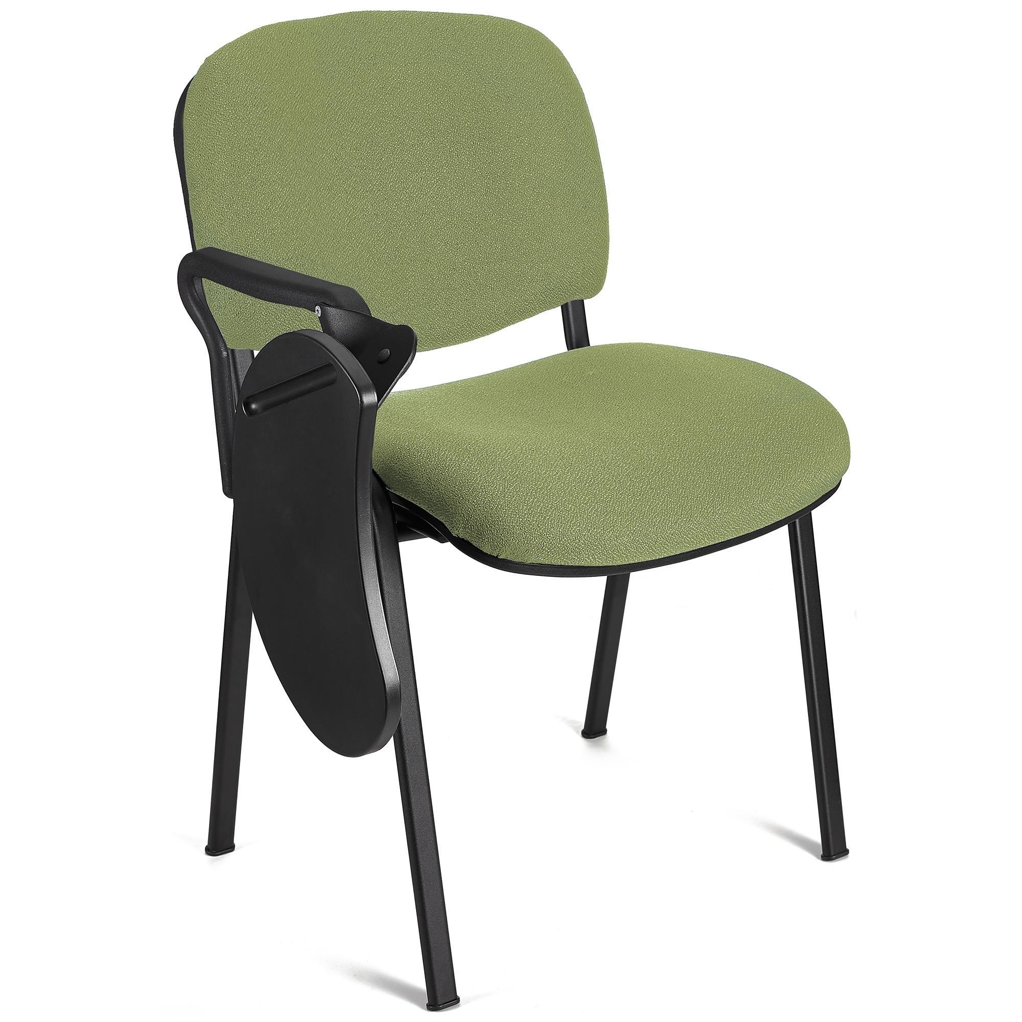 Cadeira de Visita MOBY COM PALMATÓRIA, Confortável, Pernas Pretas, Cor Verde