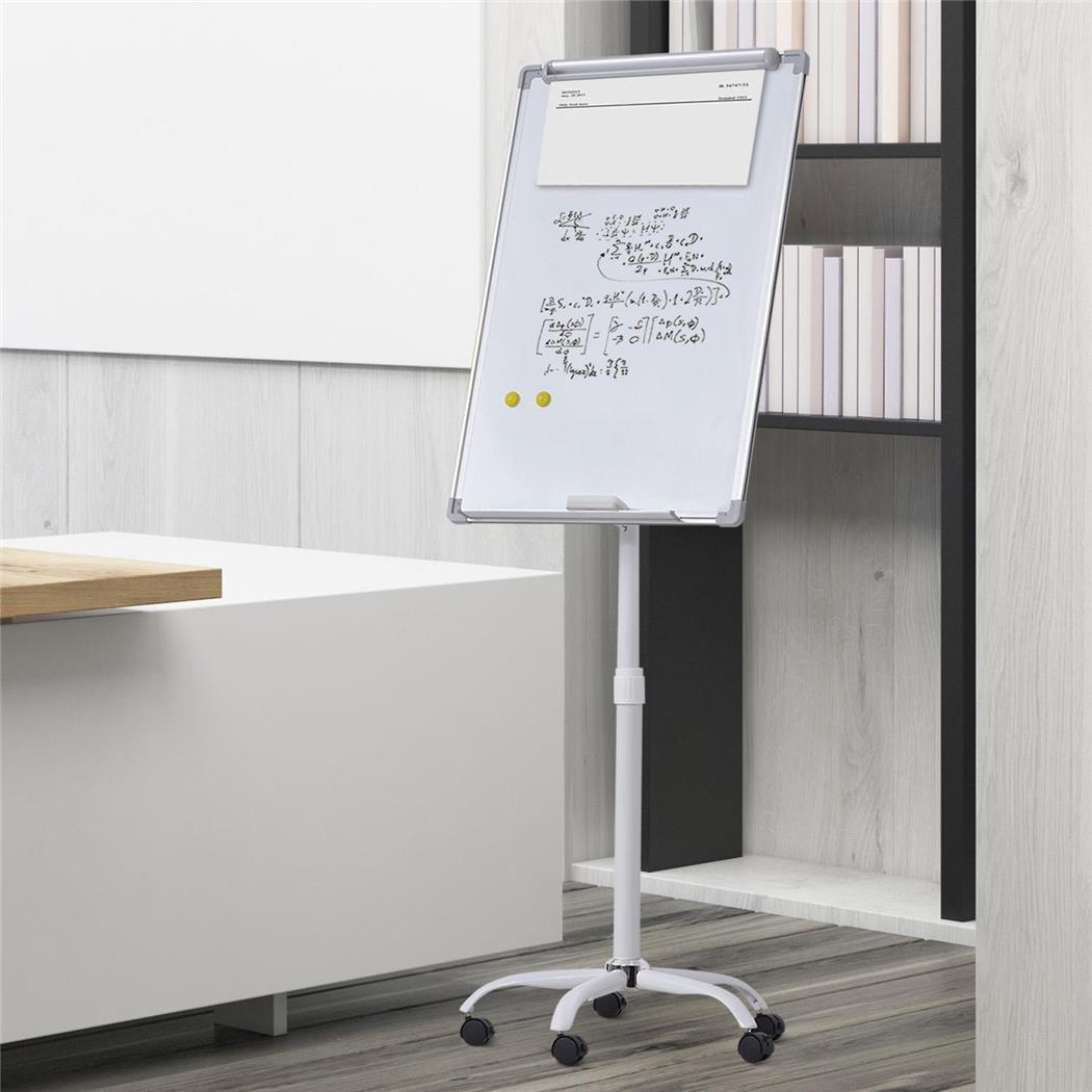 Quadro Magnético, SLIM, 62x20 cm, Ajustável em Altura, Em Alumínio, Cor Branco