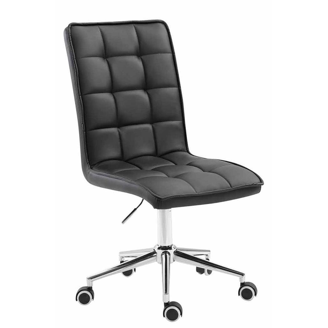 Cadeira de Escritório FIRAS, Design Exclusivo, Altura Ajustável, Cor Preto