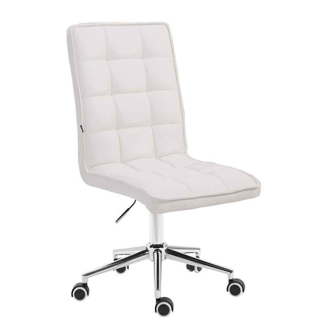 Cadeira de Escritório FIRAS, Design Exclusivo, Altura Ajustável, Cor Branco