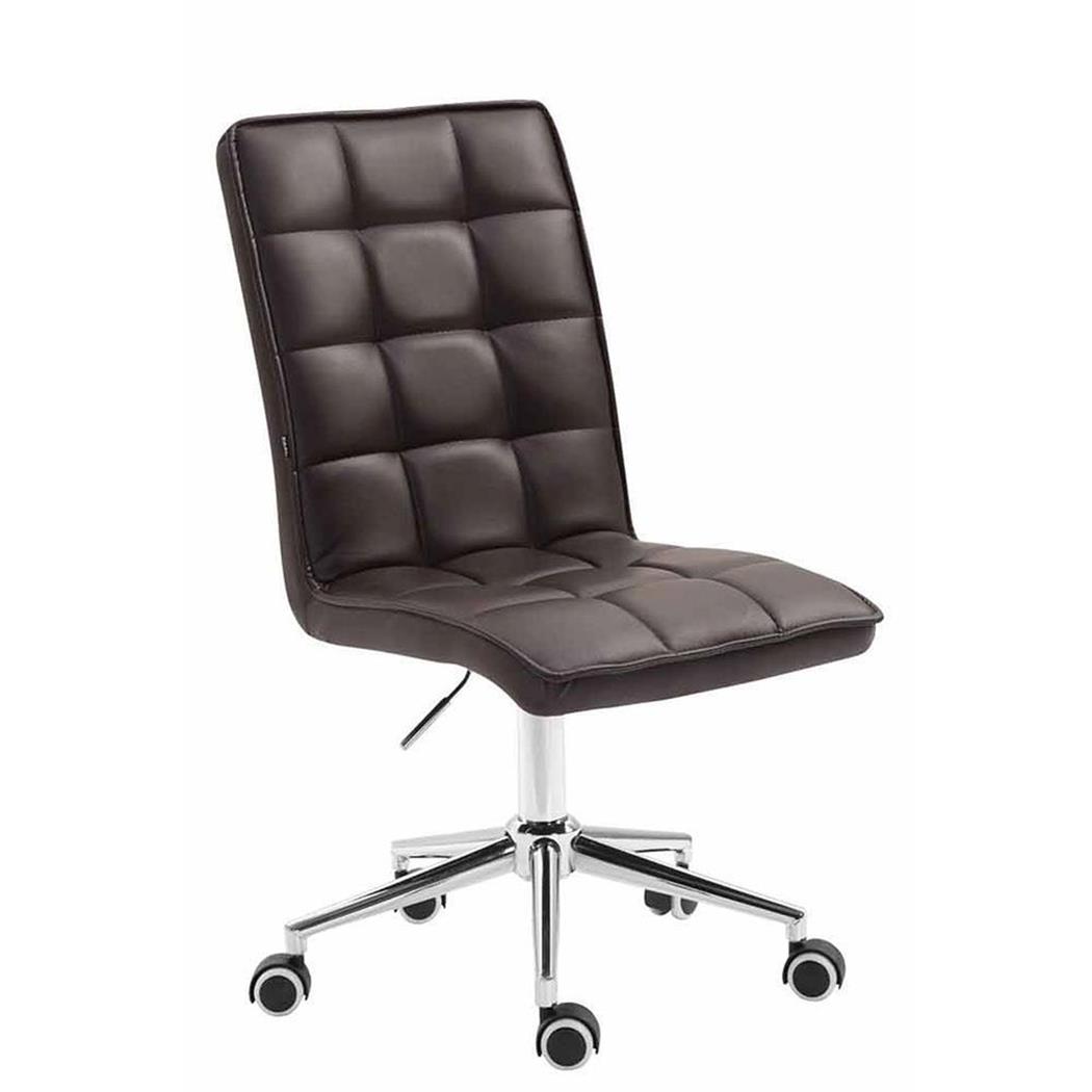Cadeira de Escritório FIRAS, Design Exclusivo, Altura Ajustável, Cor Castanho