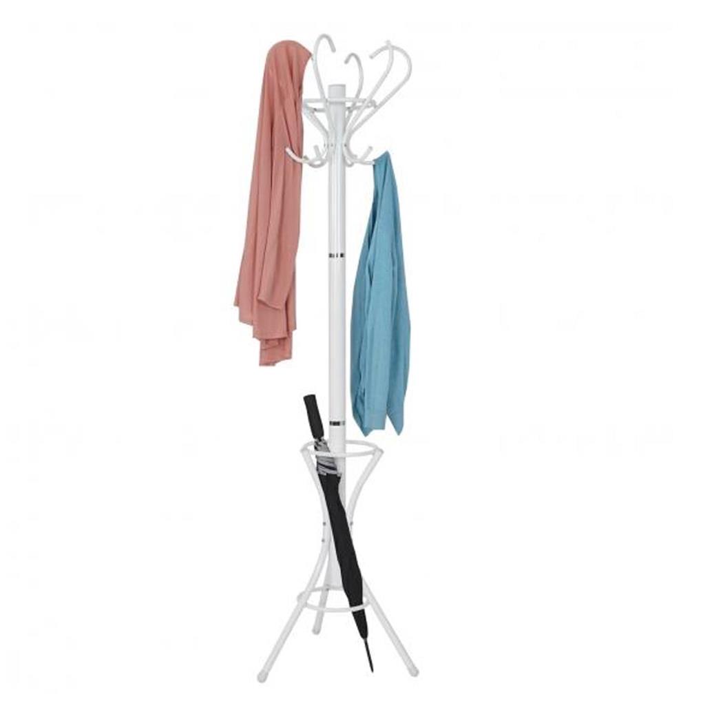 Cabide CURI, 40x40x180 cm, Suporte Para Guarda-Chuva, Em Metal, Cor Branco
