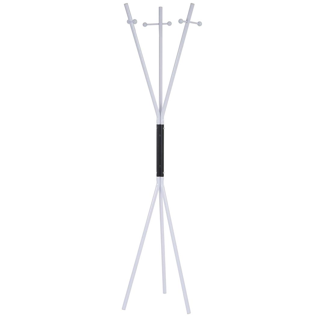 Cabide MANUL, Com 6 Ramos, 40x40x175,5 cm, Em Metal, Cor Branco