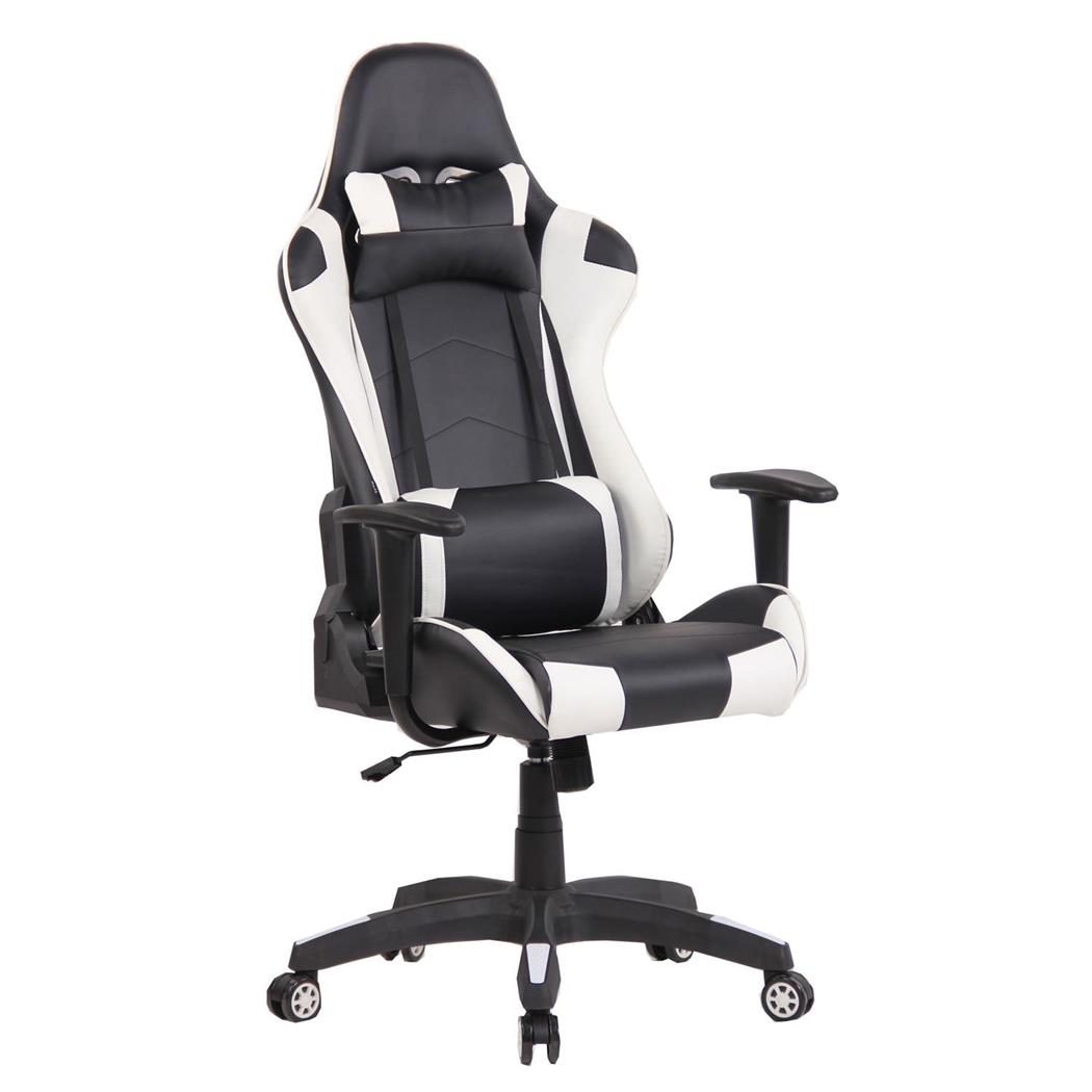 Cadeira Gaming DARIUS, Almofadas Integradas, Mecanismo Balanço, Pele, Branco