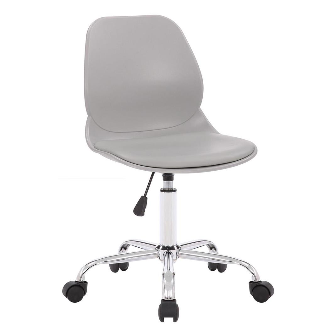 Cadeira de Escritório MACAO, Design Moderno, Prático e Versátil, Cor Cinza