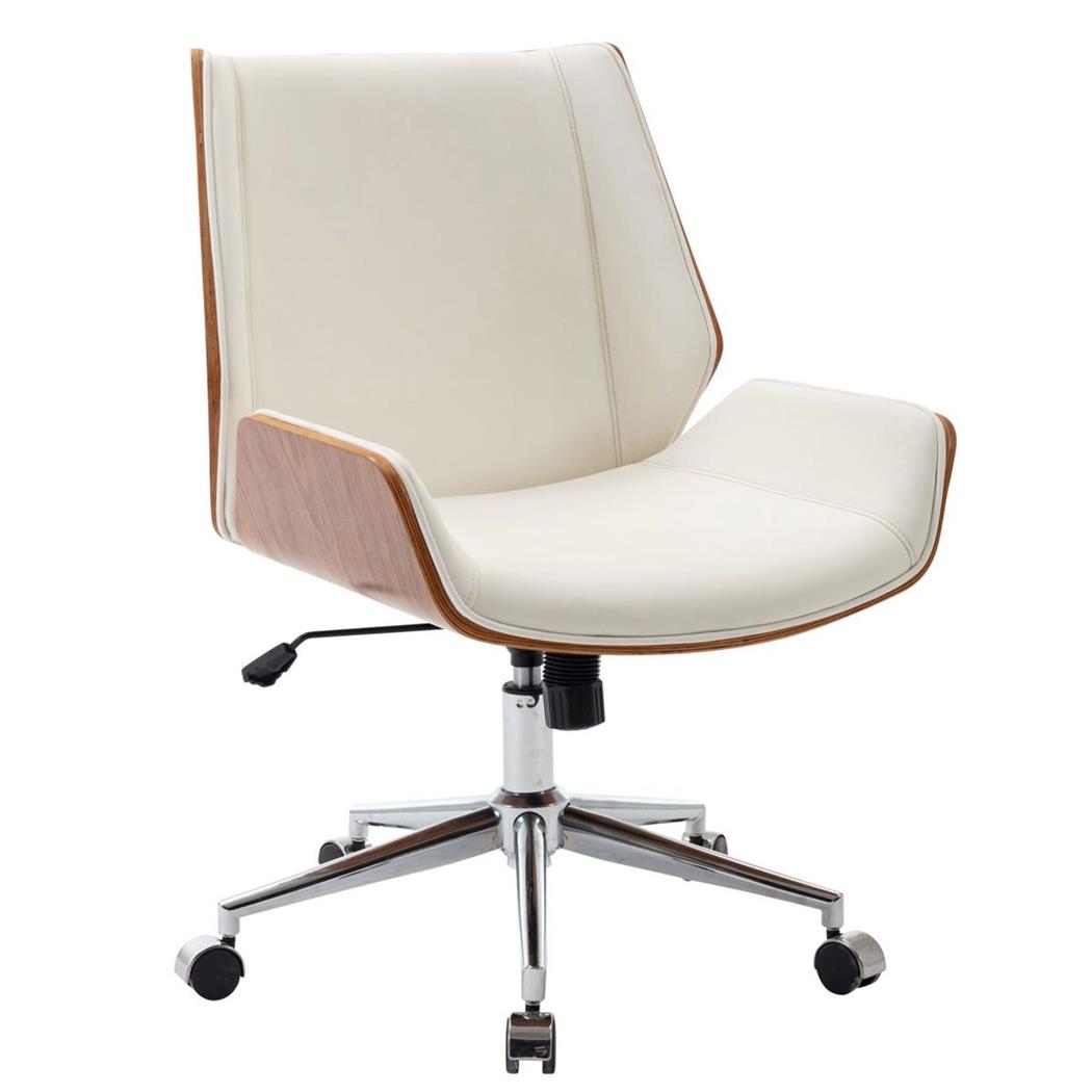 Cadeira de Escritório IRON, Design Exclusivo Elegante, Cor Branco