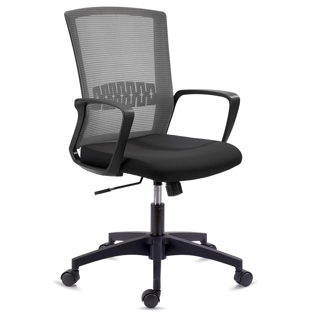 DEMO# Cadeira de Escritório IBIZA, Suporte Lombar, Mecanismo de Reclinação, Cinzento