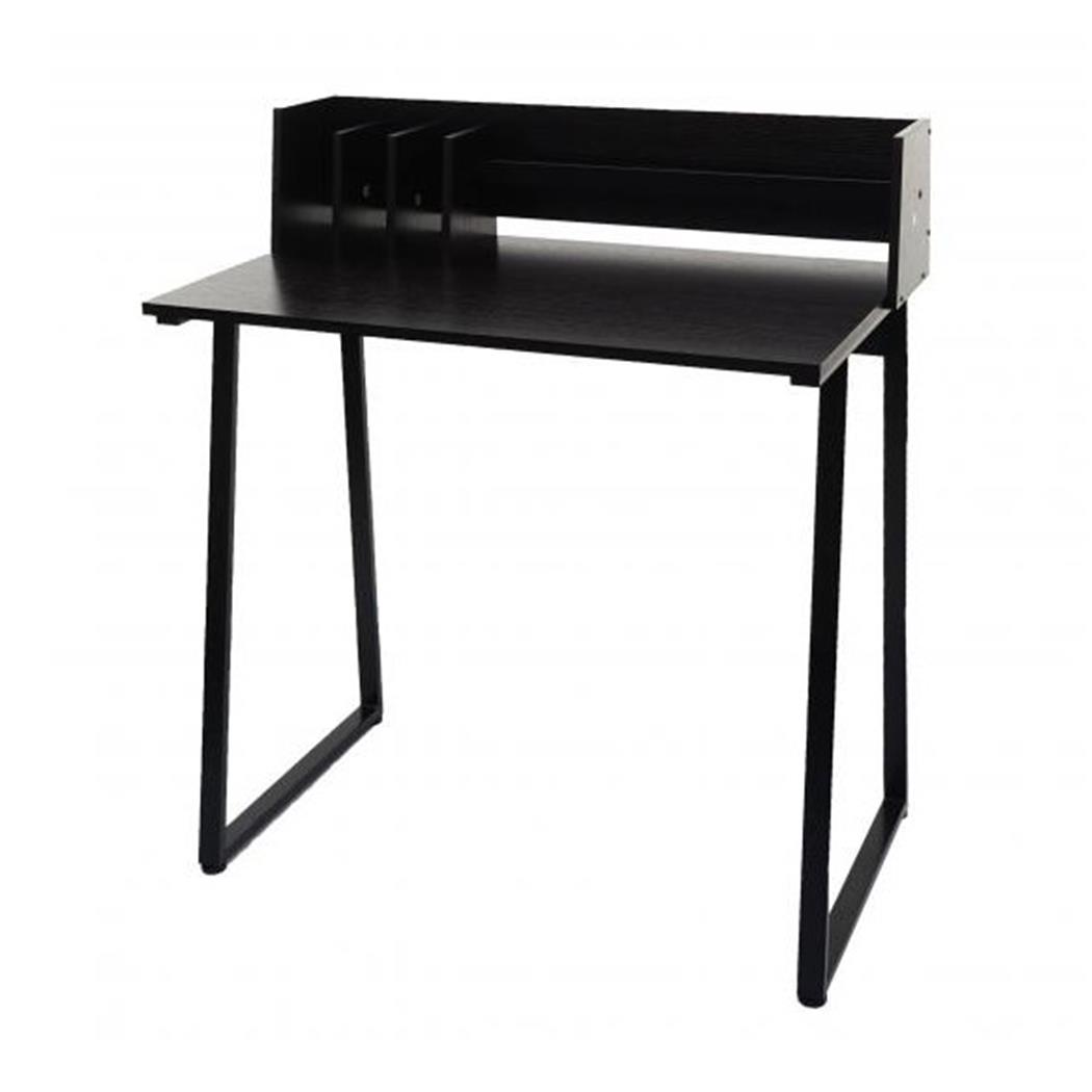 Mesa de Escritório OASI 82x51x94 cm, em Madeira e Metal, Cor Preto