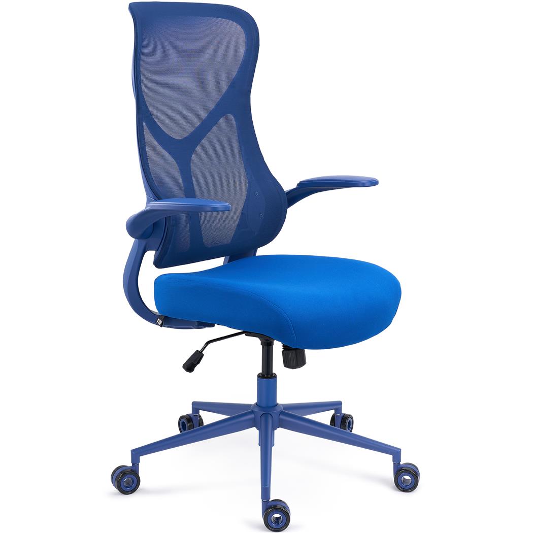 DEMO# Cadeira de Escritório DAFNE COR, Design Ergonómico, Alta Qualidade, Braços Rebatíveis, Azul