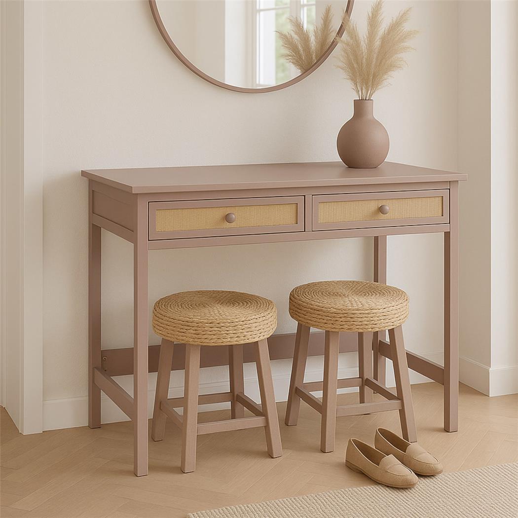 Mesa de escritório ORBIT, Dimensões 110x60x78 cm, Design moderno, em Madeira cor Bege Claro