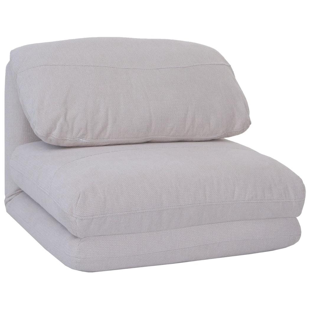 Sofá NANTES, Conversível em cama, Cómodo e Versátil, em Pano cor Cinzento claro e escuro