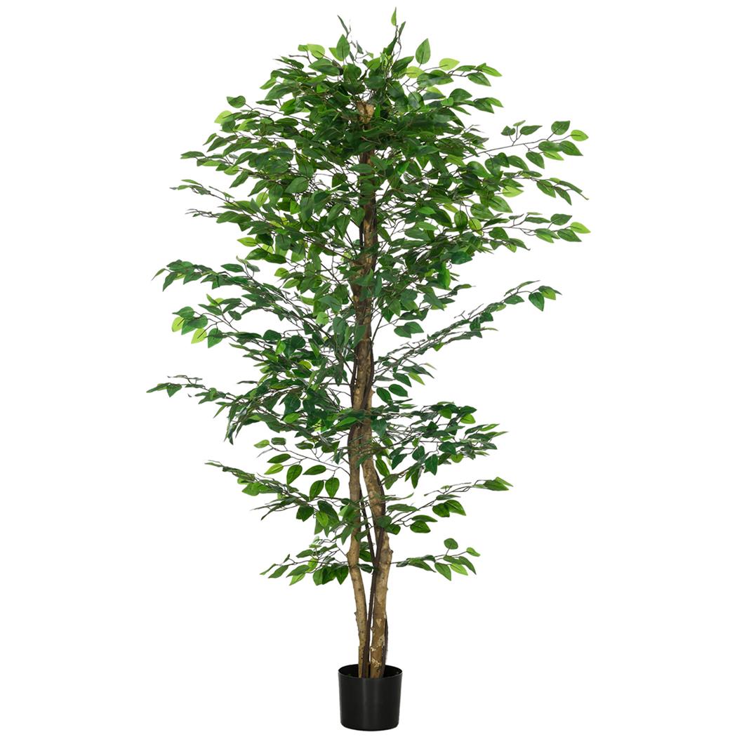 Planta de Escritório VITAL, Altura 180 cm, Ficus Artificial com Vaso Incluido