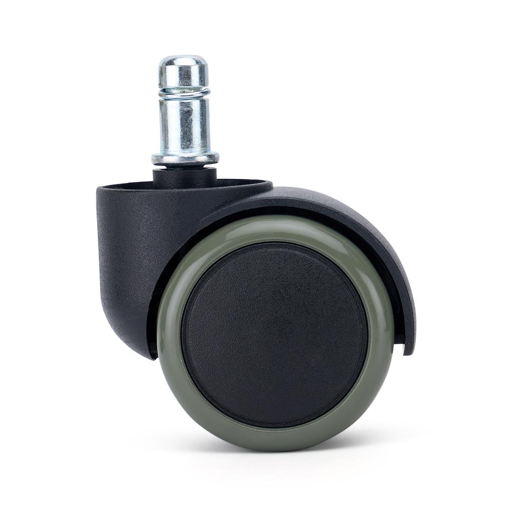 5x Rodas para Cadeiras de Escritório VELO 11x50 mm, Elegância e Fluidez, Cor Cinzento