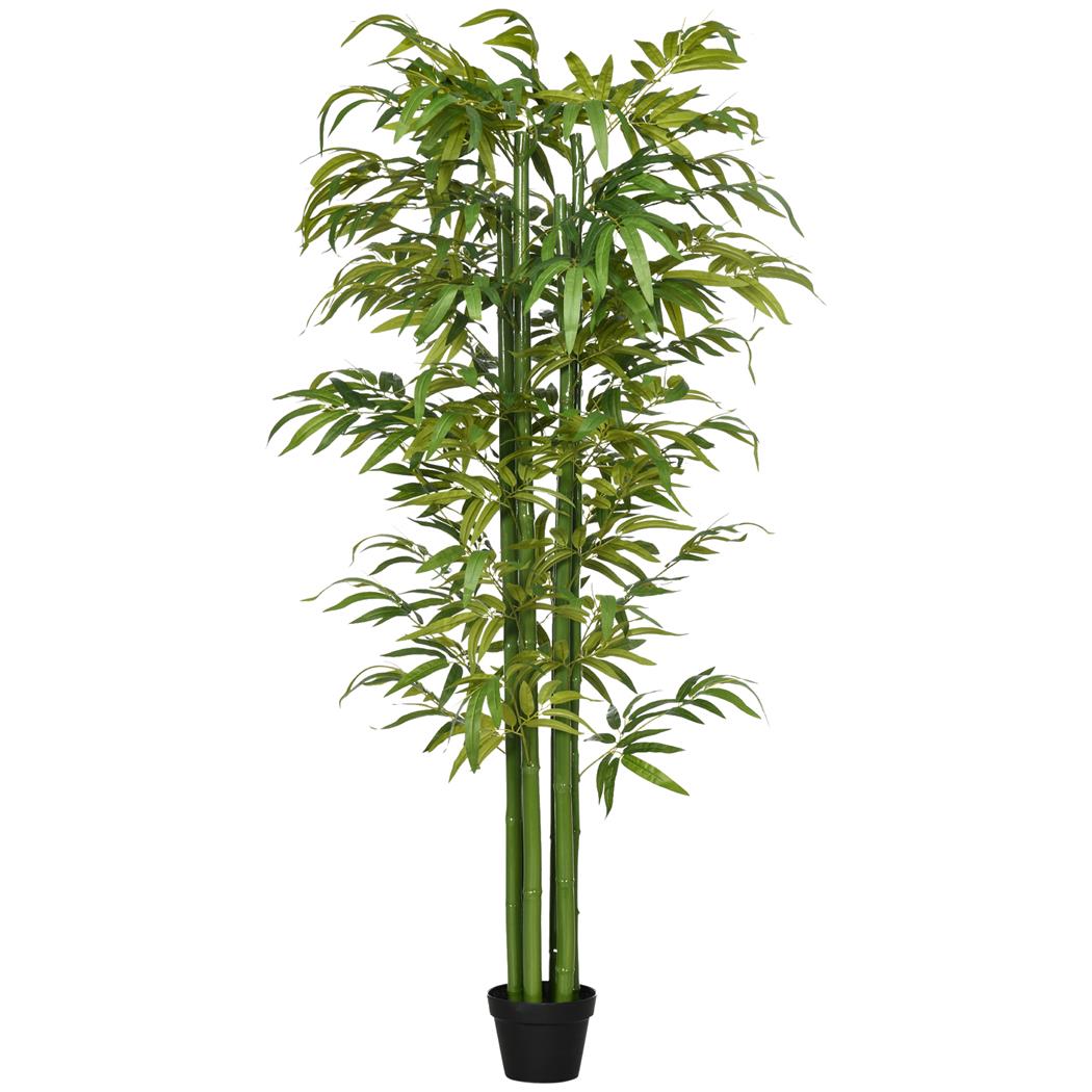 Planta de Escritório IRIS, Bambu com 180 cm de altura, Muito Realista, Cor Verde