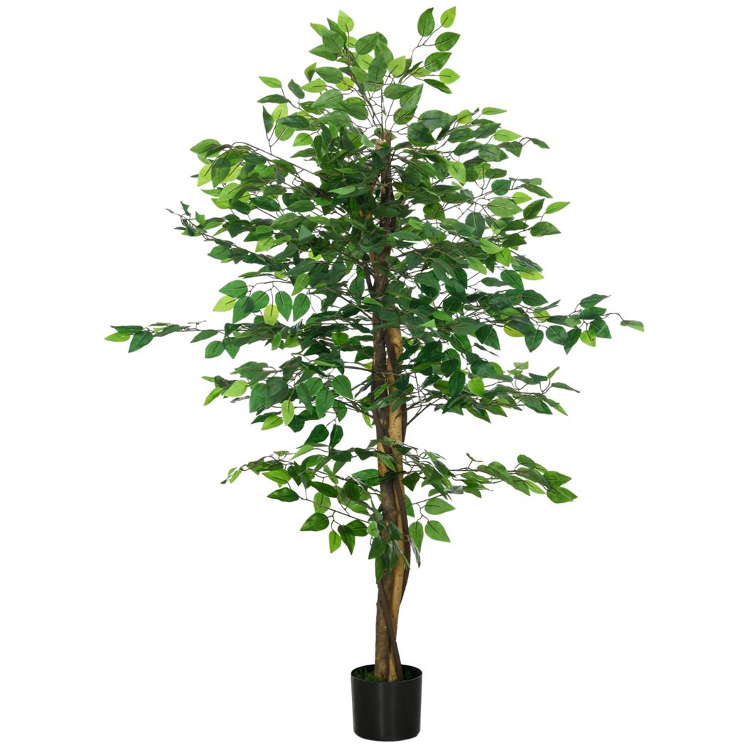 Planta de Escritório VIRA, Ficus com 150 cm de altura, com 882 Folhas, Verde