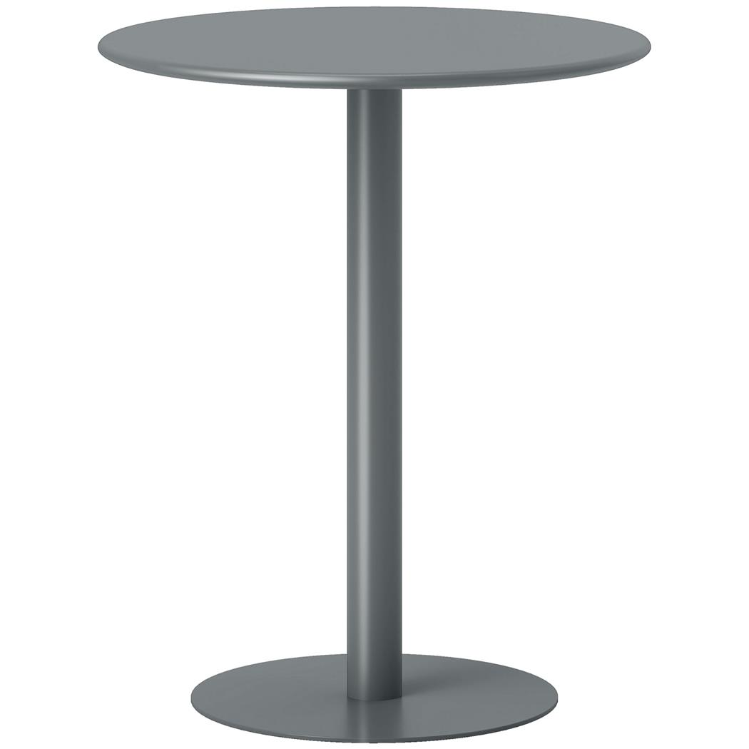 Mesa de Reuniões PRIKA, Adequada para Uso Interior e Exterior, Estrutura de Aço, Cor Cinzento
