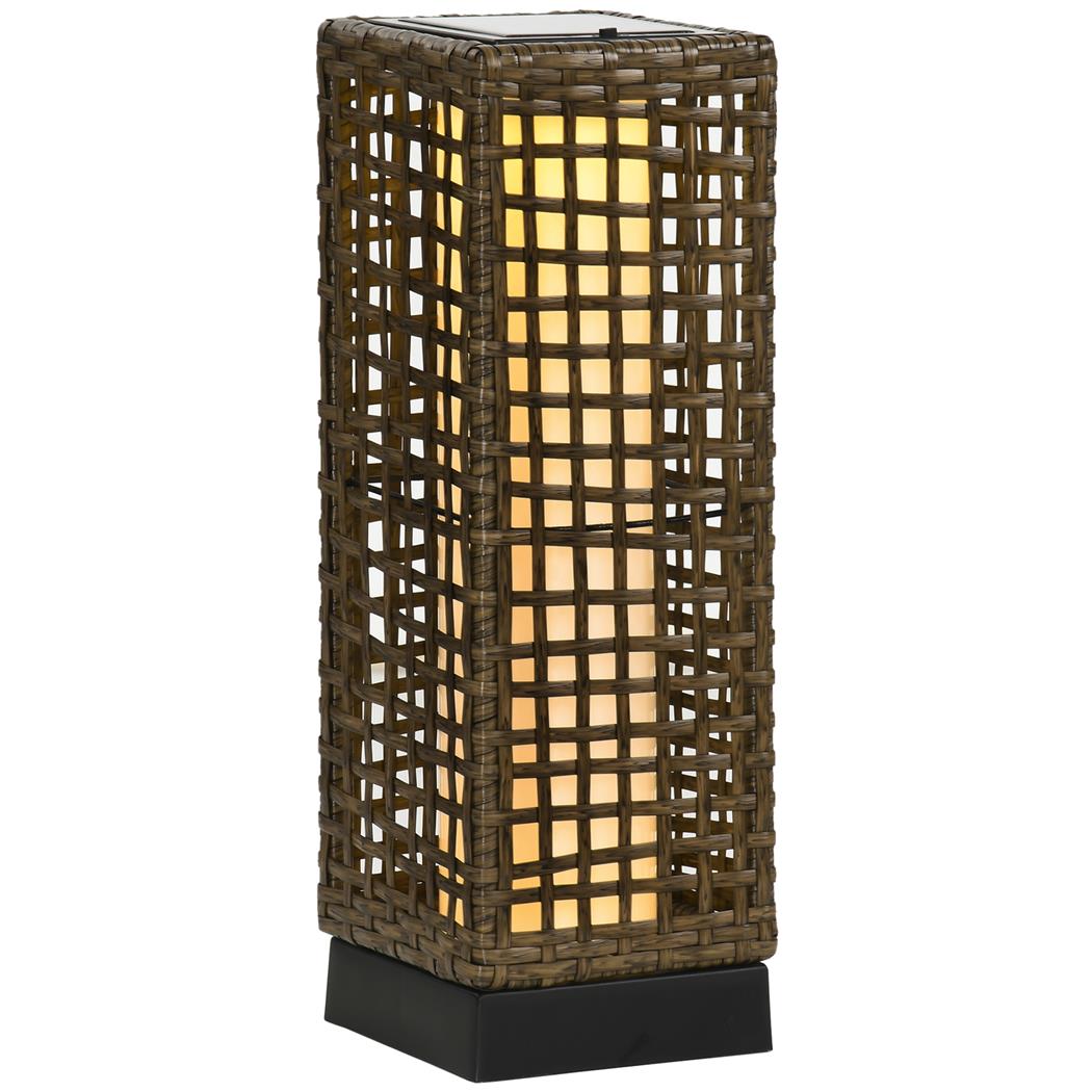 Candeeiro Solar de Escritório NEXO, com Painel de Carregamento, Altura de 46 cm, Cor Castanho