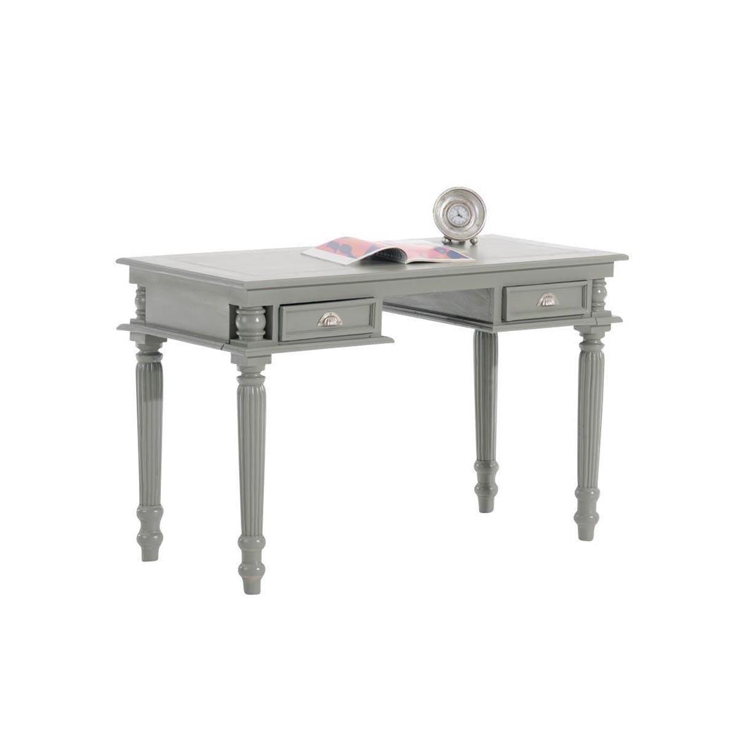Mesa LUCAS, Estilo Clássico, Dimensões 130x82,5x60cm, Em Madeira, Cor Cinza Escuro