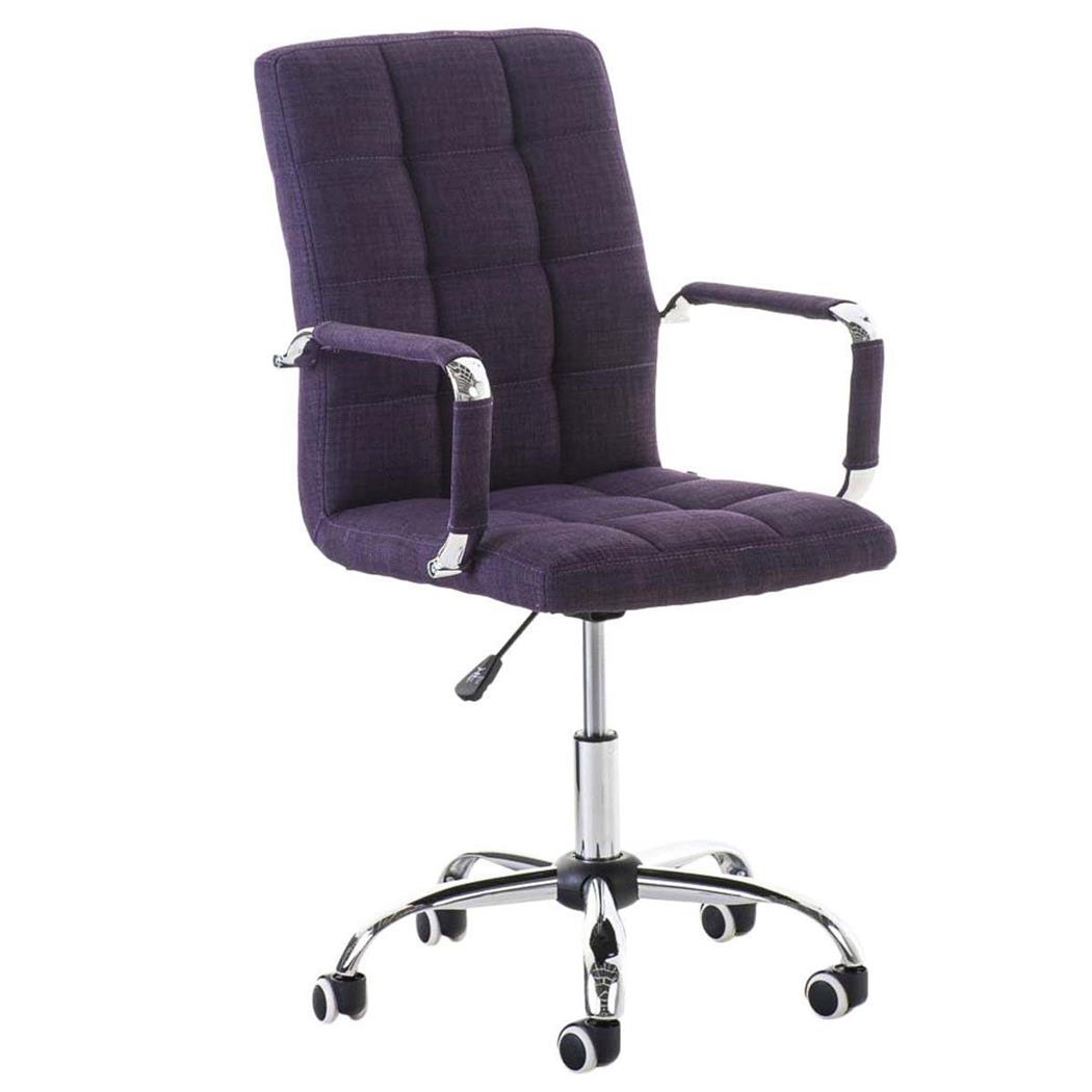 Poltrona de Escritório BRISTOL PANO, Estructura Metálica, Cor Roxo