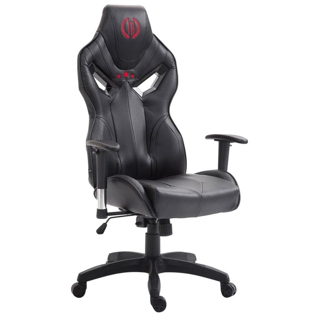 Cadeira Gaming HAMIL PELE, Mecanismo de Balanço, Grosso Acolchoado, Em Preto