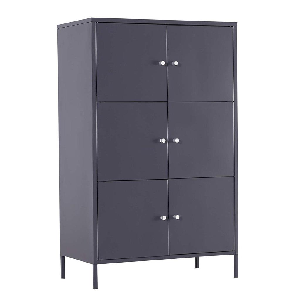Armário Arquivador Metálico ALTRA, 105x65x36 cm, cor Preto