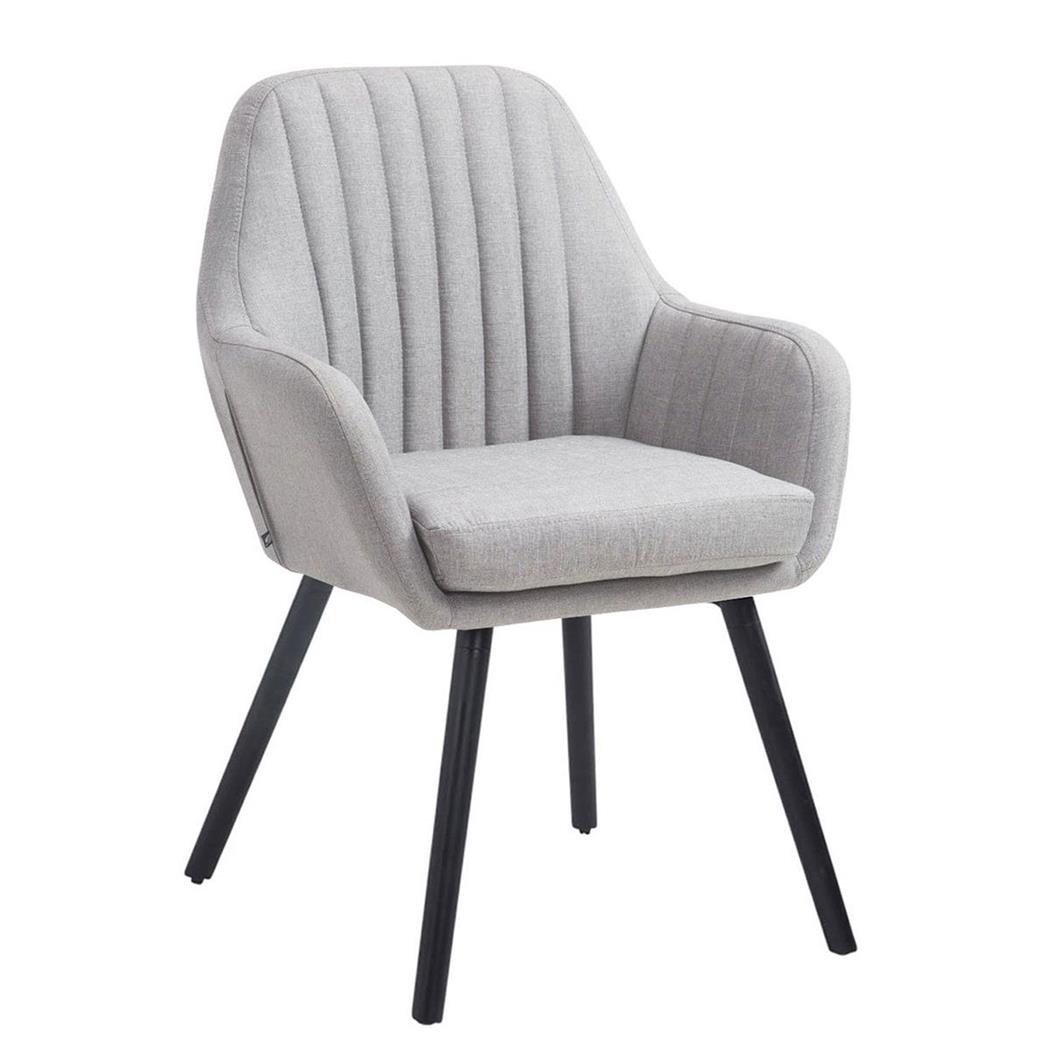 Cadeira de Visita, SERENA, Comodidade, Madeira de Carvalho Negra, Cor Cinza