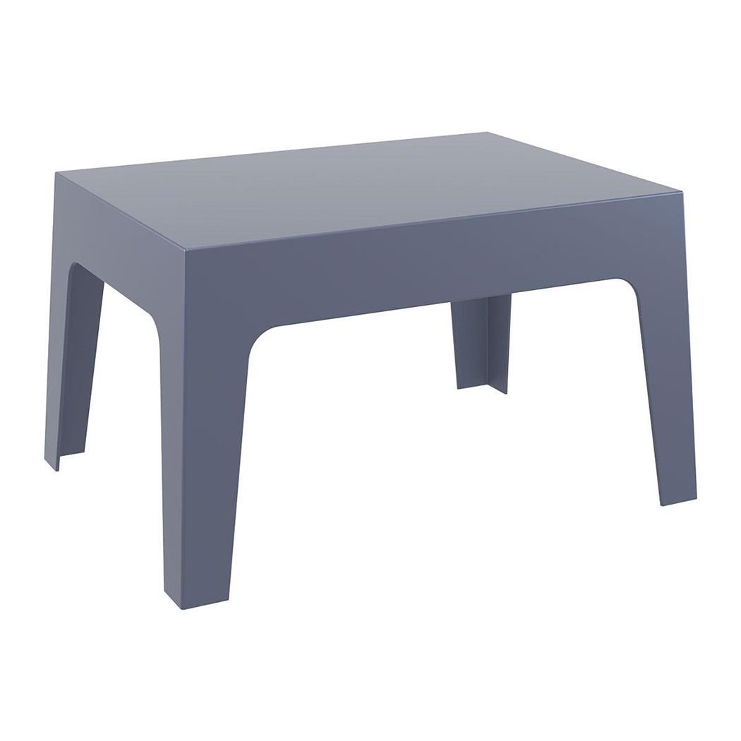 Mesa Lateral RICK, 70x50 cm, Em Polipropileno, Cor Cinzento