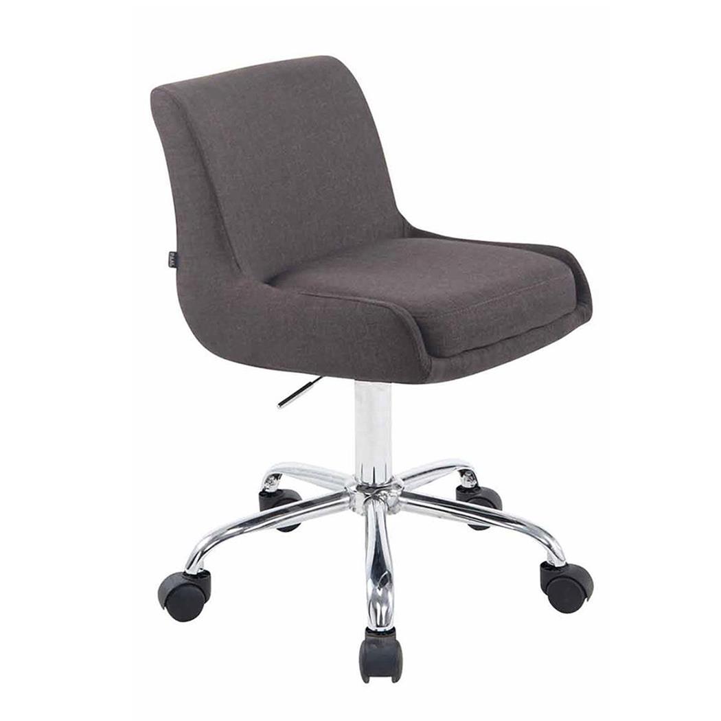 Cadeira de Escritório ASIA PANO, Base Metálica, Design Moderno, Cor Cinza Escuro