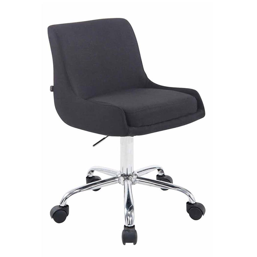 Cadeira de Escritório ASIA PANO, Base Metálica, Design Moderno, Cor Preto