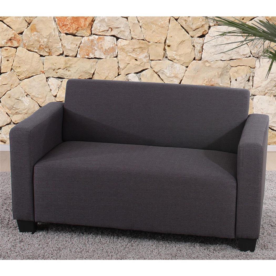 Sofá de 2 lugares RODDY PANO, Design Elegante, Conforto, Cor Preto