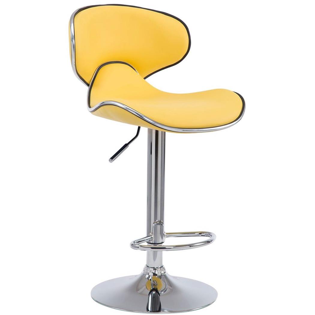 Banco de Escritório CARLOS, Design Moderno, Conforto Extra, Cor Amarelo