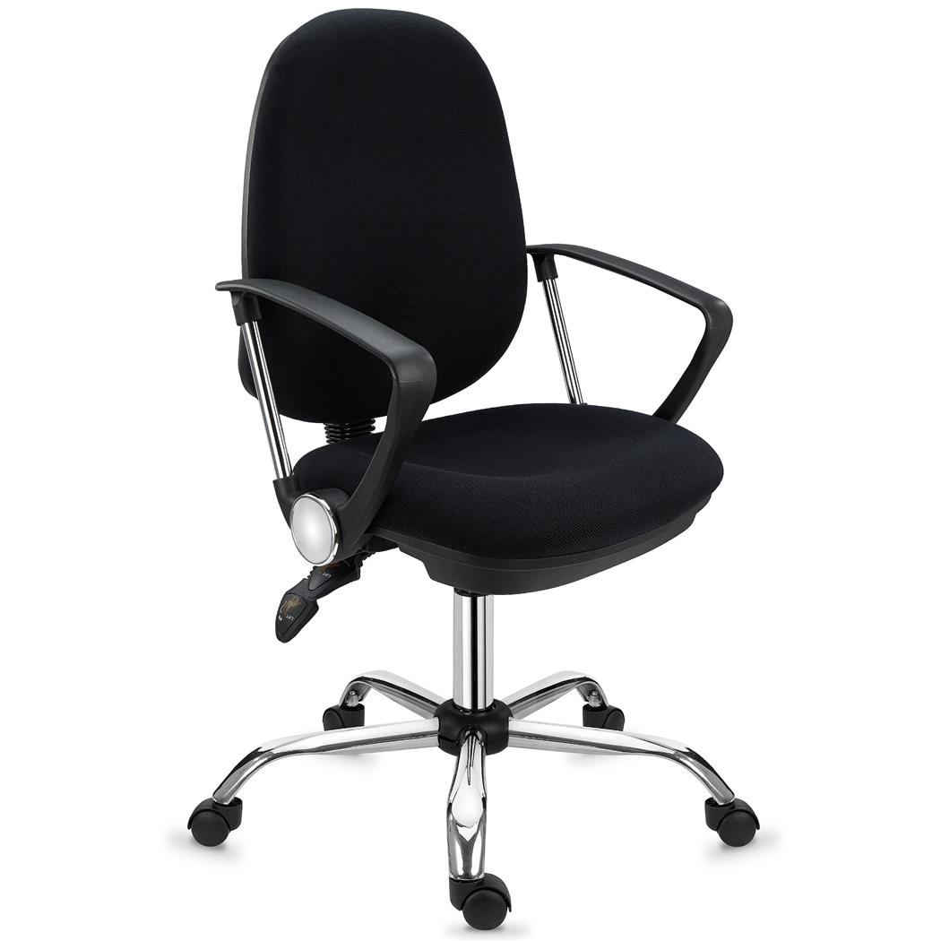 Cadeira Ergonómica ROMA, Encosto Ajustável em Altura, Máximo Conforto, Preto