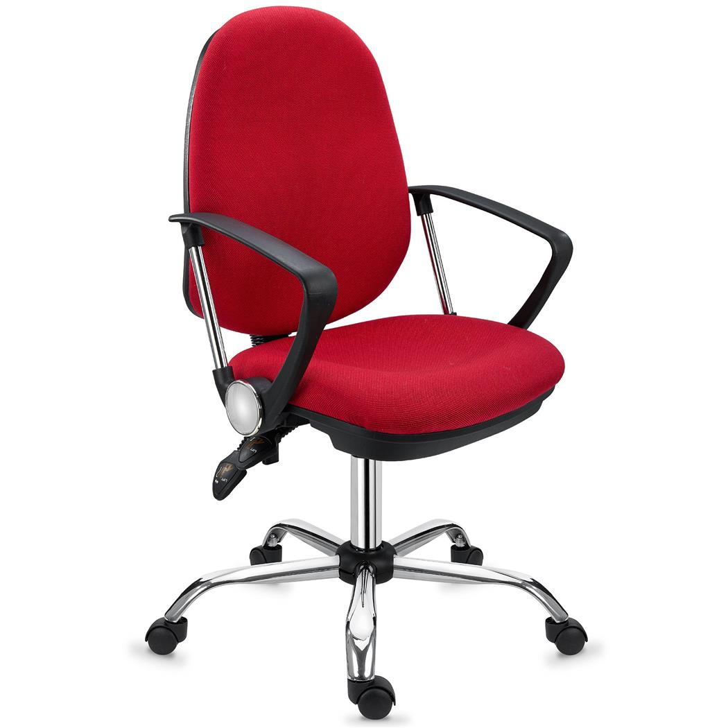 Cadeira Ergonómica ROMA, Encosto Ajustável em Altura, Máximo Conforto, Vermelho
