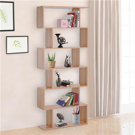 Estante KEDER, Dimensões 80x23x192 cm, Design Elegante, Em Madeira, Cor Castanho
