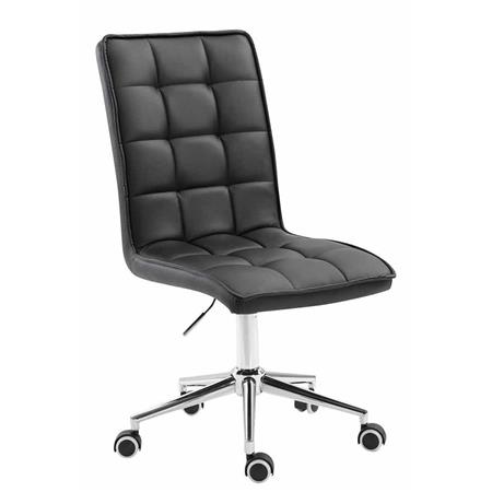 Cadeira de Escritório FIRAS, Design Exclusivo, Altura Ajustável, Cor Preto