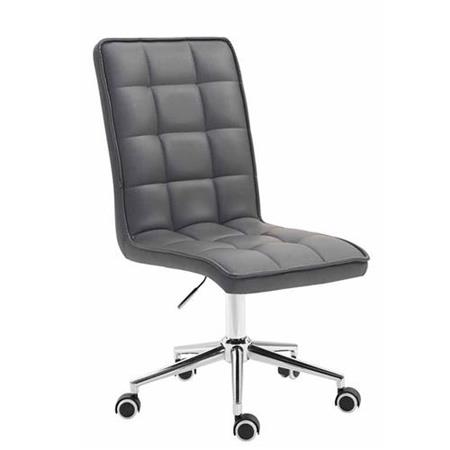 Cadeira de Escritório FIRAS, Design Exclusivo, Altura Ajustável, Cor Cinzento