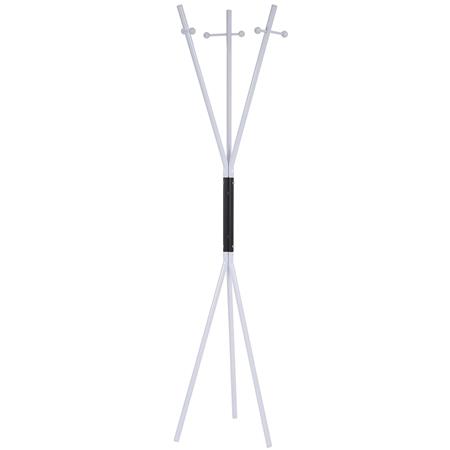 Cabide MANUL, Com 6 Ramos, 40x40x175,5 cm, Em Metal, Cor Branco