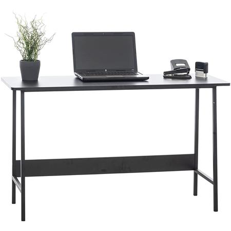 Mesa de Escritório MINT, 120x45x71 cm, Em Metal e Madeira, Cor Preto