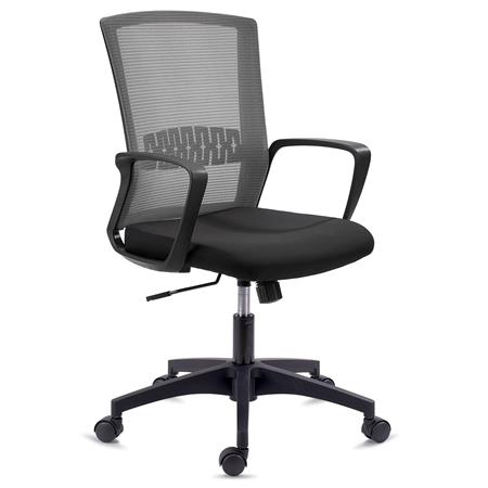 DEMO# Cadeira de Escritório IBIZA, Suporte Lombar, Mecanismo de Reclinação, Cinzento