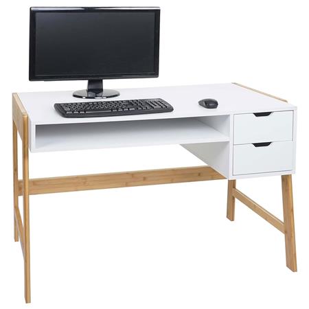 Mesa Para Computador ARMONY 115x58x76 cm, em Madeira, Cor Branco