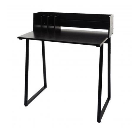 Mesa de Escritório OASI 82x51x94 cm, em Madeira e Metal, Cor Preto