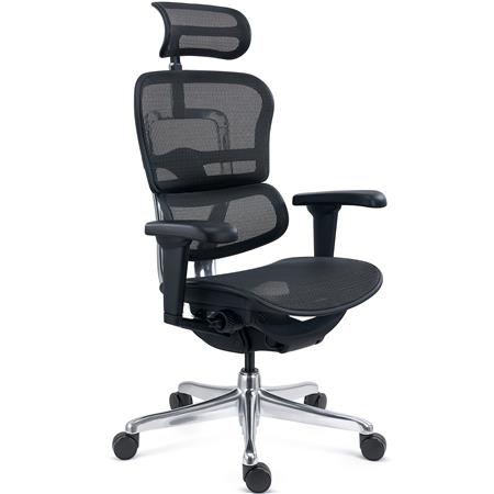 Cadeira Ergonómica ERGOULTRA, 100% Ajustável, Máximo Desempenho, Excelente Qualidade, em Tecido e Malha Respirável, em Preto